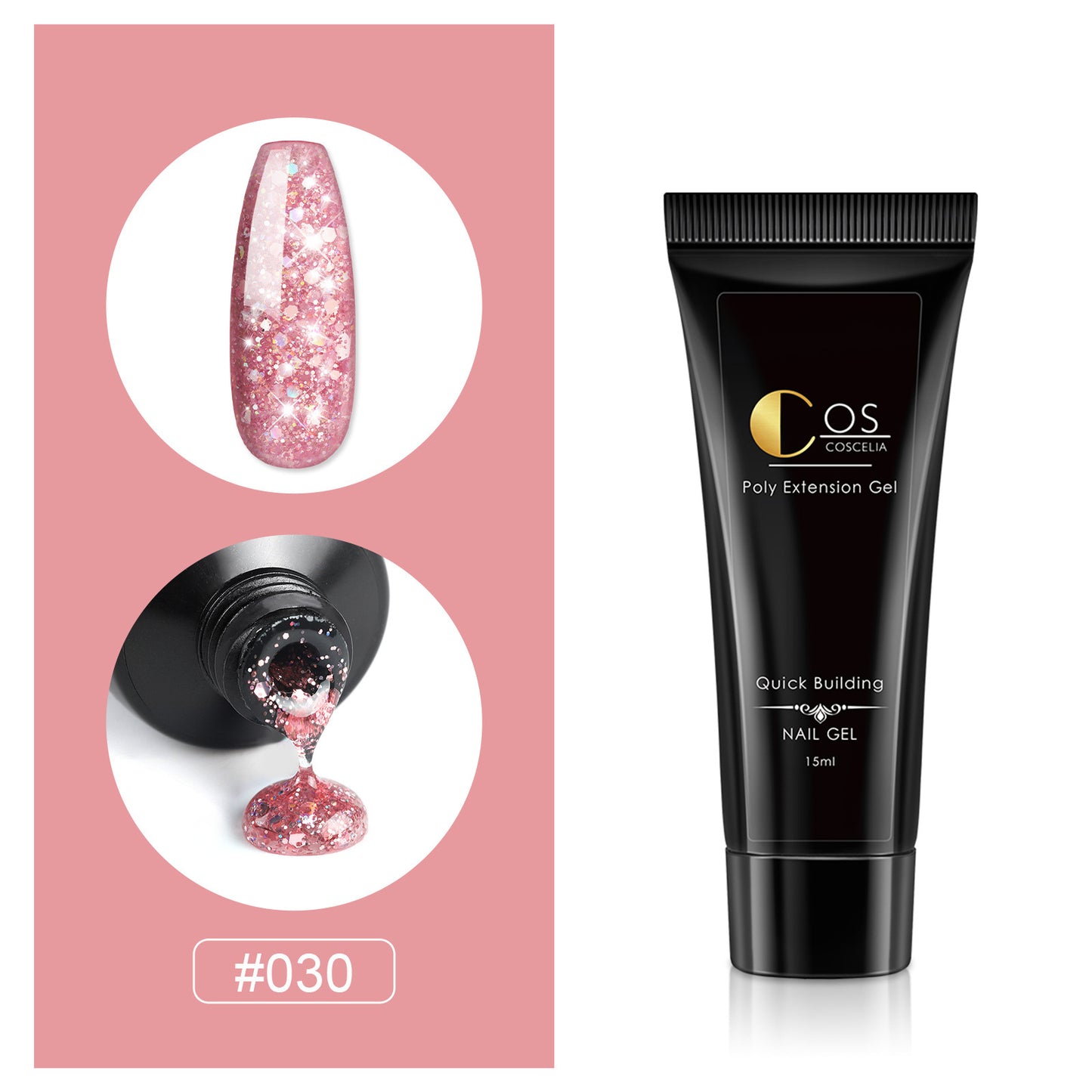 Painless Crystal Extension Glue UV Solid Paper-Free Fast Extension Crystal Glue Flash Nail Phototherapy Crystal Glue