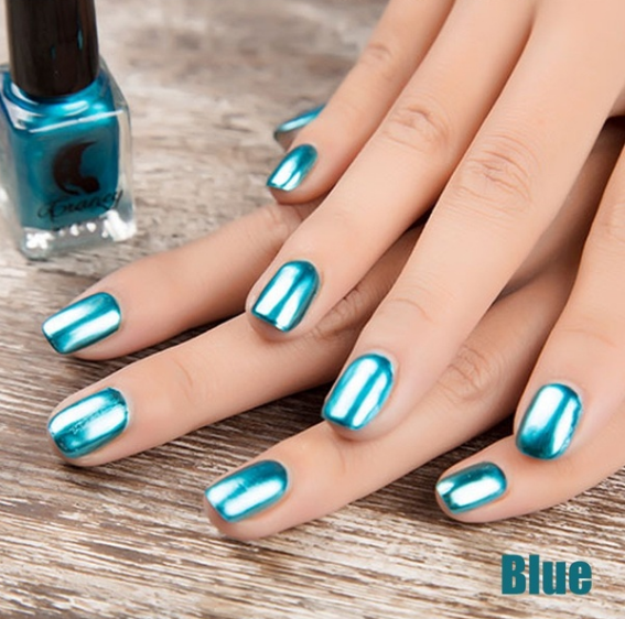 14 Color 6ML Women Fashion Sexy New Metallics Nail Polish Mirror Nail Polish Beauty Makeup Accessories