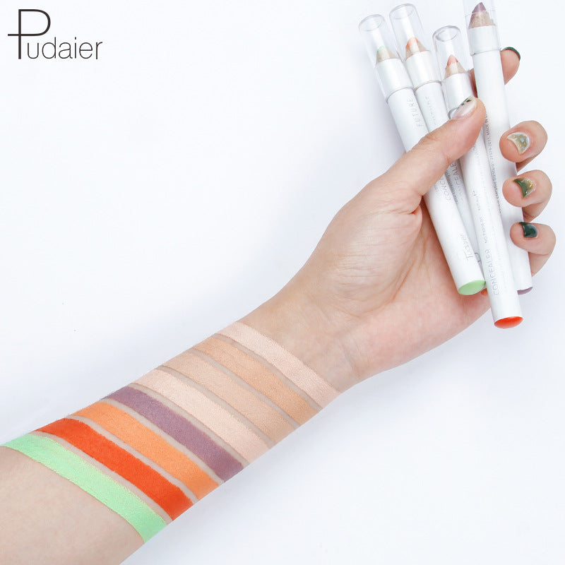 Pudaier Brightening And Correcting Concealer Pen Face Lip Cover Dark Circles Under Eyes Improve Acne Marks And Stains Flawless Concealer