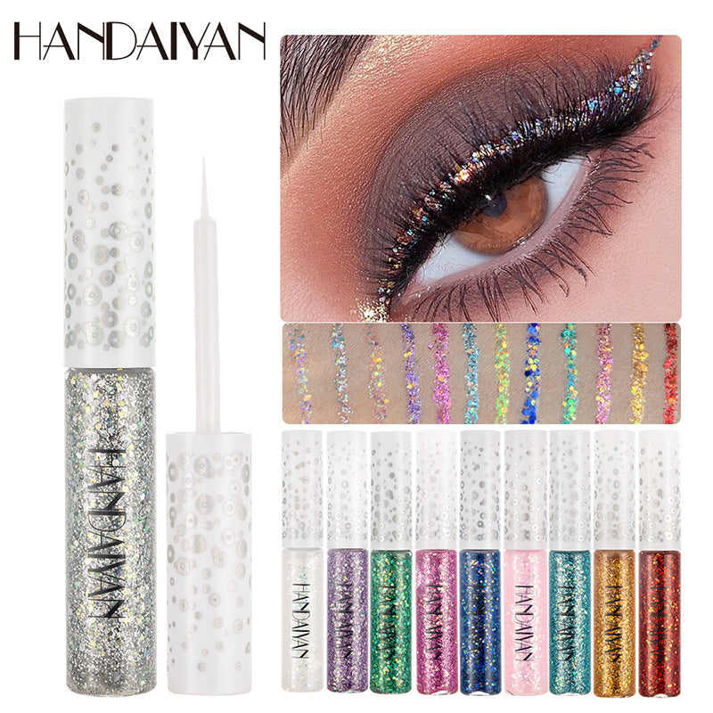 HANDAIYAN Symphony Eyeliner Eye Shadow Dream Shiny Eyeliner Jelly Bright Sequin Eyeliner Eye Shadow