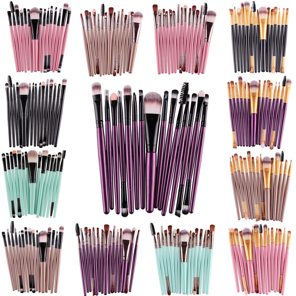 15Pcs Makeup Brushes Set Eye Shadow Foundation Powder Eyeliner Eyelash Lip Make Up Brush Cosmetic Beauty Tool