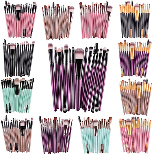 15Pcs Makeup Brushes Set Eye Shadow Foundation Powder Eyeliner Eyelash Lip Make Up Brush Cosmetic Beauty Tool