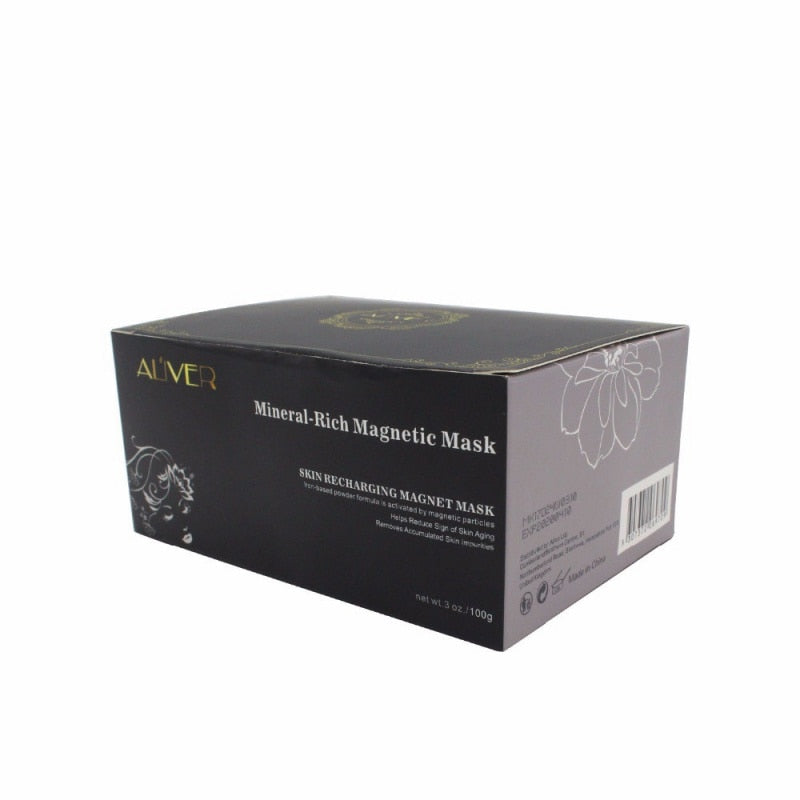 Mineral-Rich Magnetic Face Mask Pore Cleansing Removes Skin Impurities Firming Moisturizing Blackhead Removal Mask