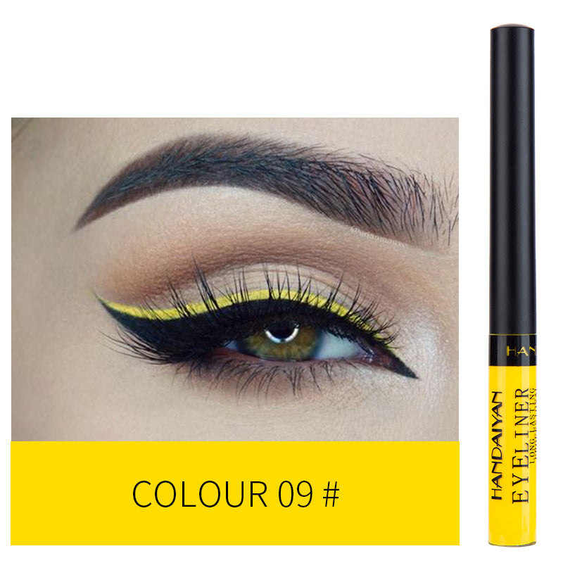 HANDAIYAN 12 Color Matte Color Liquid Eyeliner Long Lasting Non-Smudge Liquid Eye Shadow