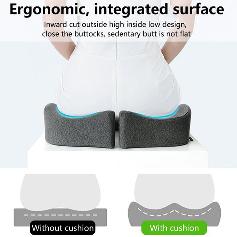 Office Cushion Chair Cushion Ass Seat Cushion Memory Foam Slow Rebound Breathable Hip Chair Car Hollow Cushion