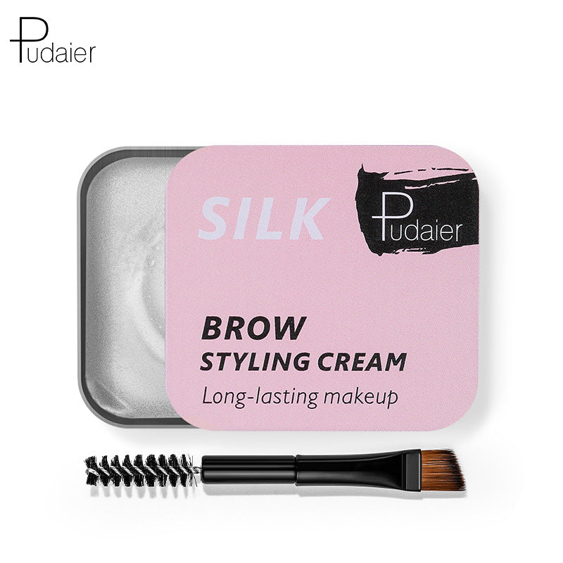 Pudaier Natural Wild Brow Styling Soap Eyebrow Cream Colorless Moisturizing Natural