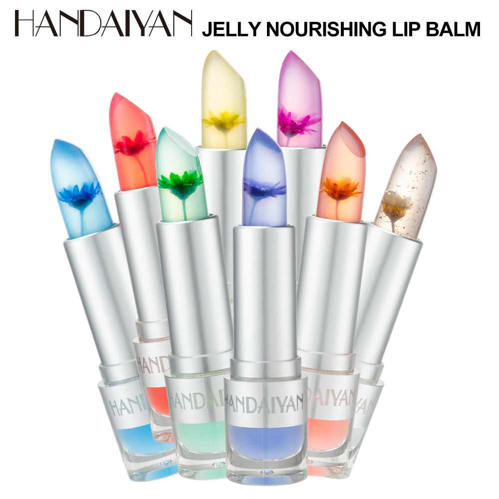 HANDAIYAN Warm Lipstick Flower Color Changing Moisturizing Lipstick Is Not Easy To Fade And Does Not Take Off Makeup
