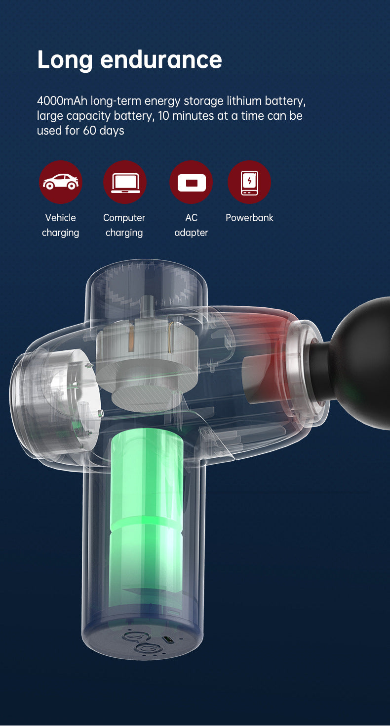 CP-F10 fascia gun muscle massager cervical muscle relaxer electric menstrual gun leg electric