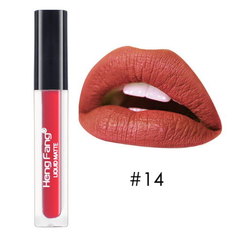 Long-lasting Waterproof Matte Liquid Lipstick 20 Colors Lip Gloss 2g Beauty Makeup Brand HengFang #H7014