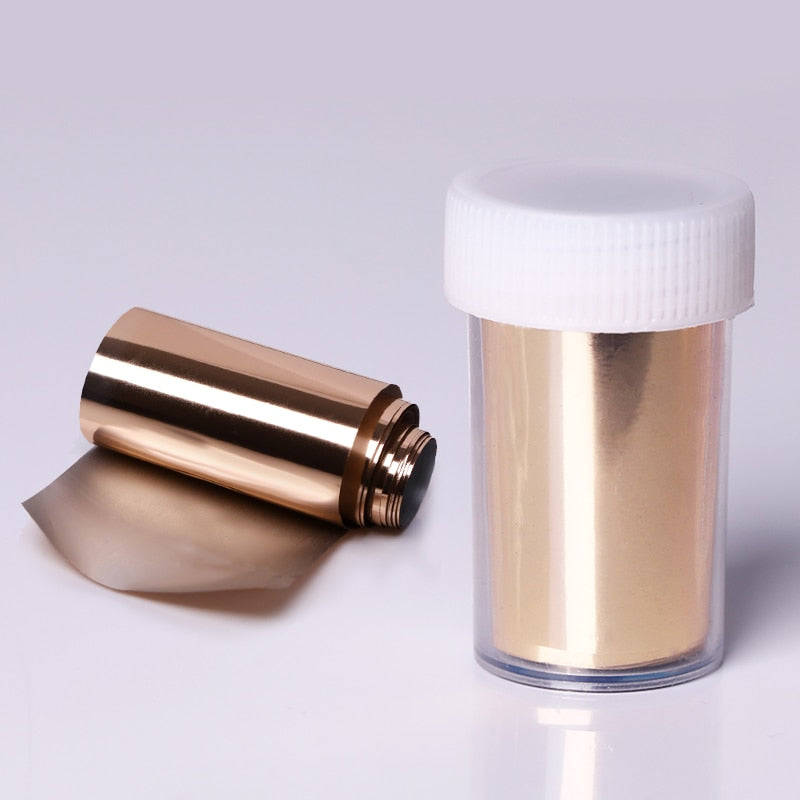 Pink Gold Sliver Nail Foils Sparkly Sky Glitter Marble Nail Art Transfer Stickers Slider Paper Nail Art Manicures Decoration