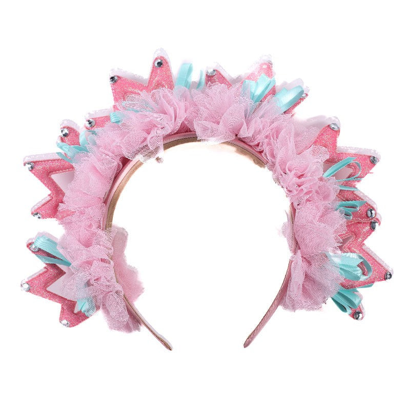 Fashion Fabric Crown Hair Hoops for Women