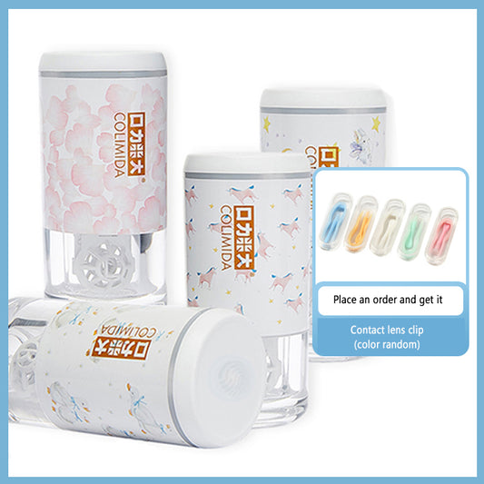 Japan Colimida Contact Lens Cleaner Box Automatic Cleaning Machine Portable Contacts Electric Cleaner
