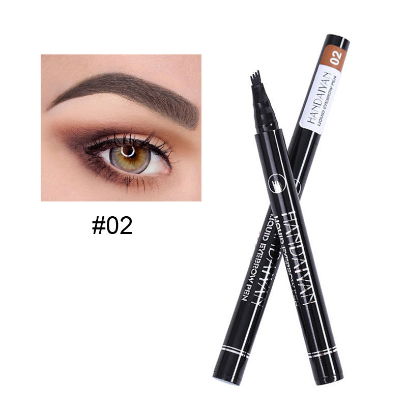 Four Head Eyebrow Pencil Liquid Eyebrow Pencil Very Fine Micro Carving Eyebrow Pencil Waterproof And Durable
