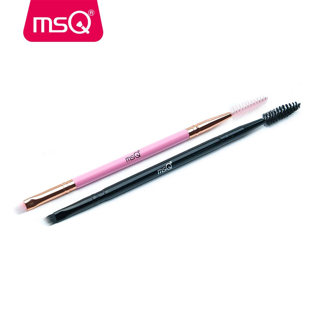 MSQ Makeup Brush Eyeliner Eyebrow Brush Double End Make Up Brushes Beauty Makeup Tool