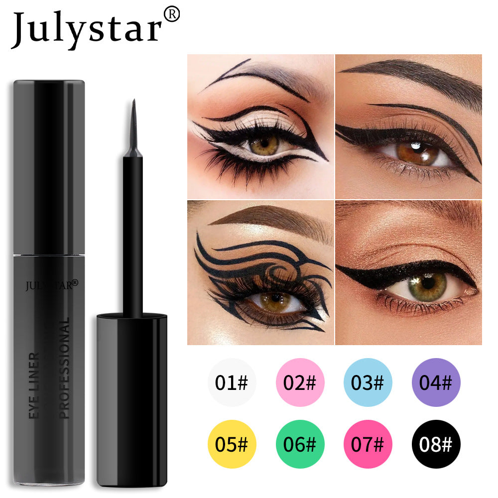 Waterproof Oil Proof Non Smudging Eyeliner Liquid Eyeliner Liquid Pen Pearl Colored Eyeliner Pen
