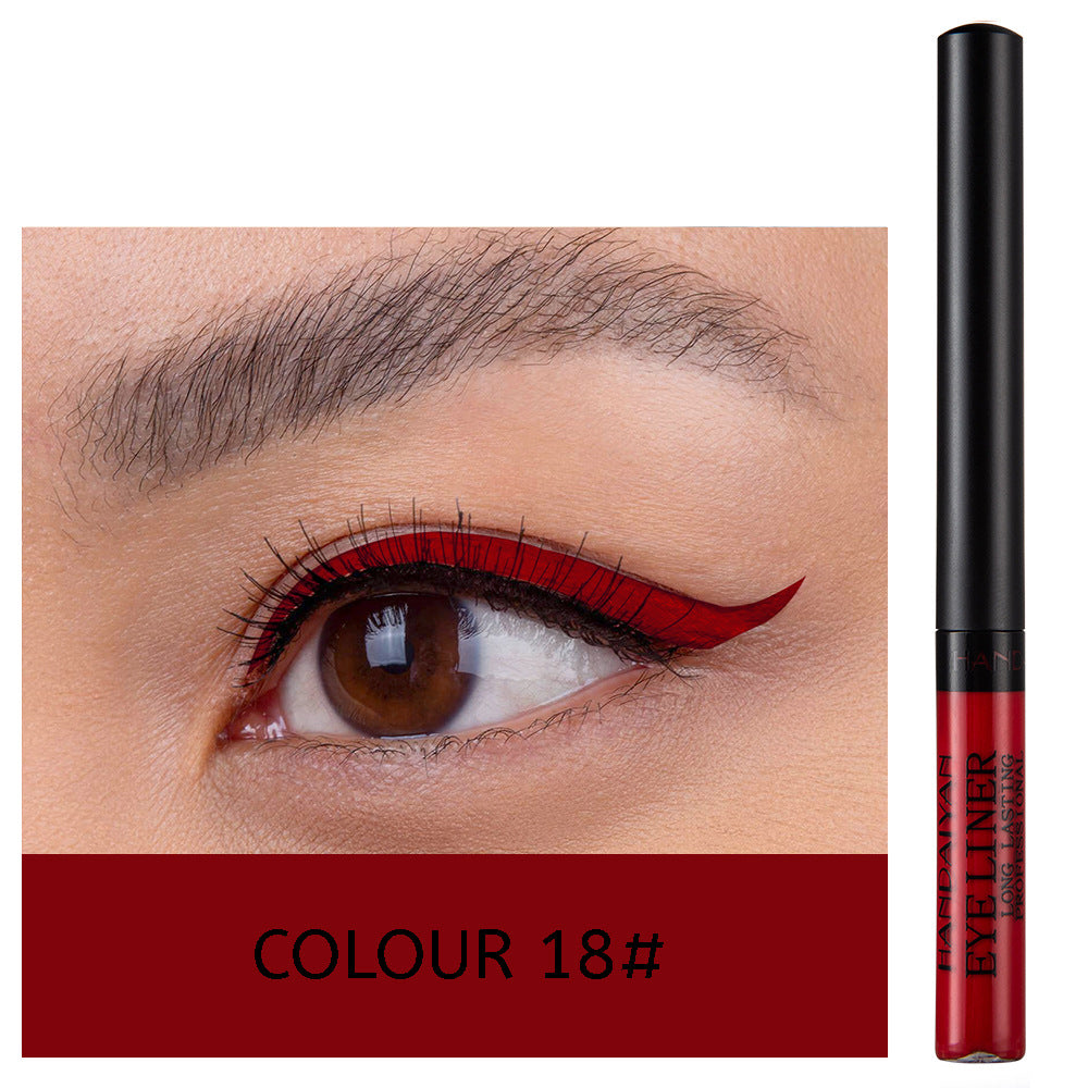 HANDAIYAN 12 Color Matte Color Liquid Eyeliner Long Lasting Non-Smudge Liquid Eye Shadow