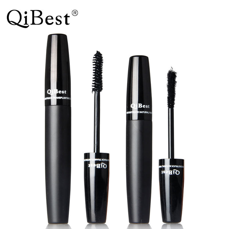 Makeup Qibest Black Tube 3D Mascara Fiber Combination Set Thick And Slender