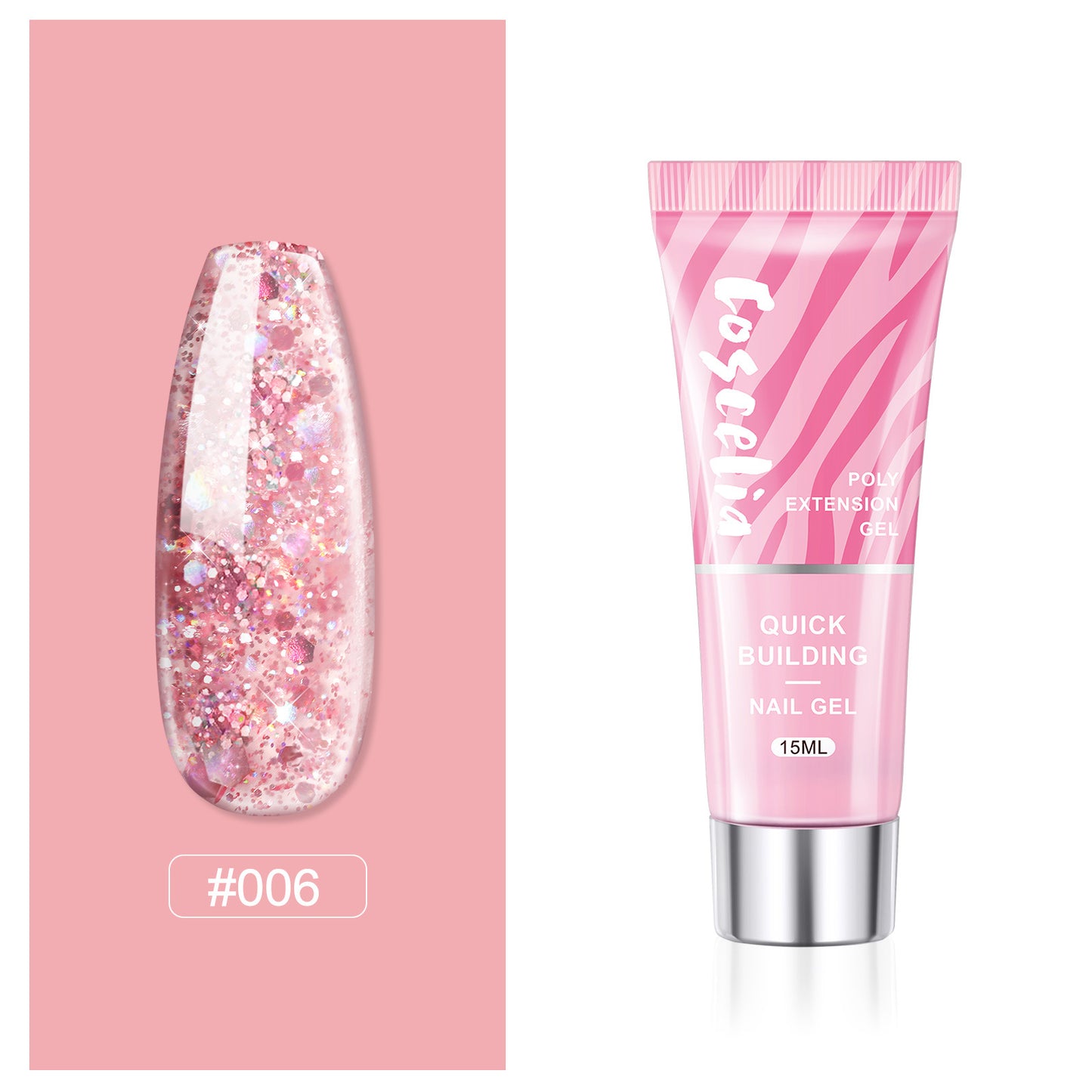 New Painless Crystal Extension Glue Temperature Change Burst Flash Nail Glue Beginner Manicure Paper-Free Extension Glue