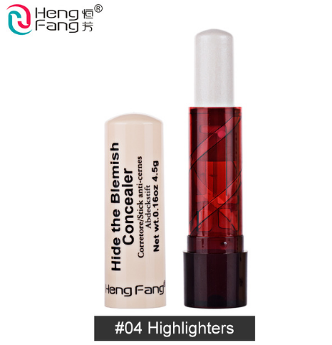 8 Colors Concealer Stick Hide The Blemish Highlight Bronzers 4.5g New Arrival Face Makeup Brand HengFang #H8457