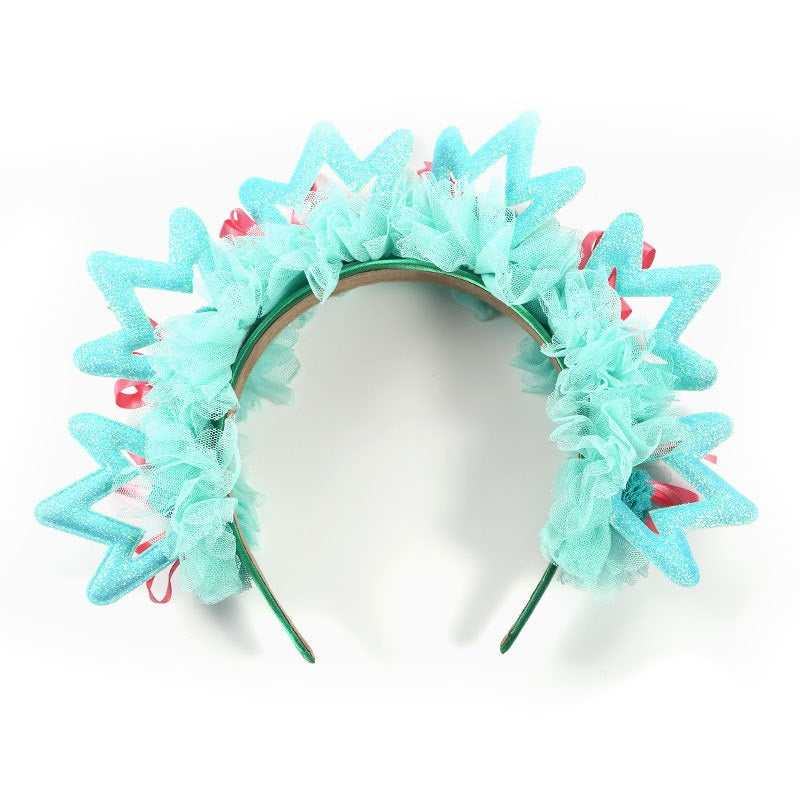 Fashion Fabric Crown Hair Hoops for Women