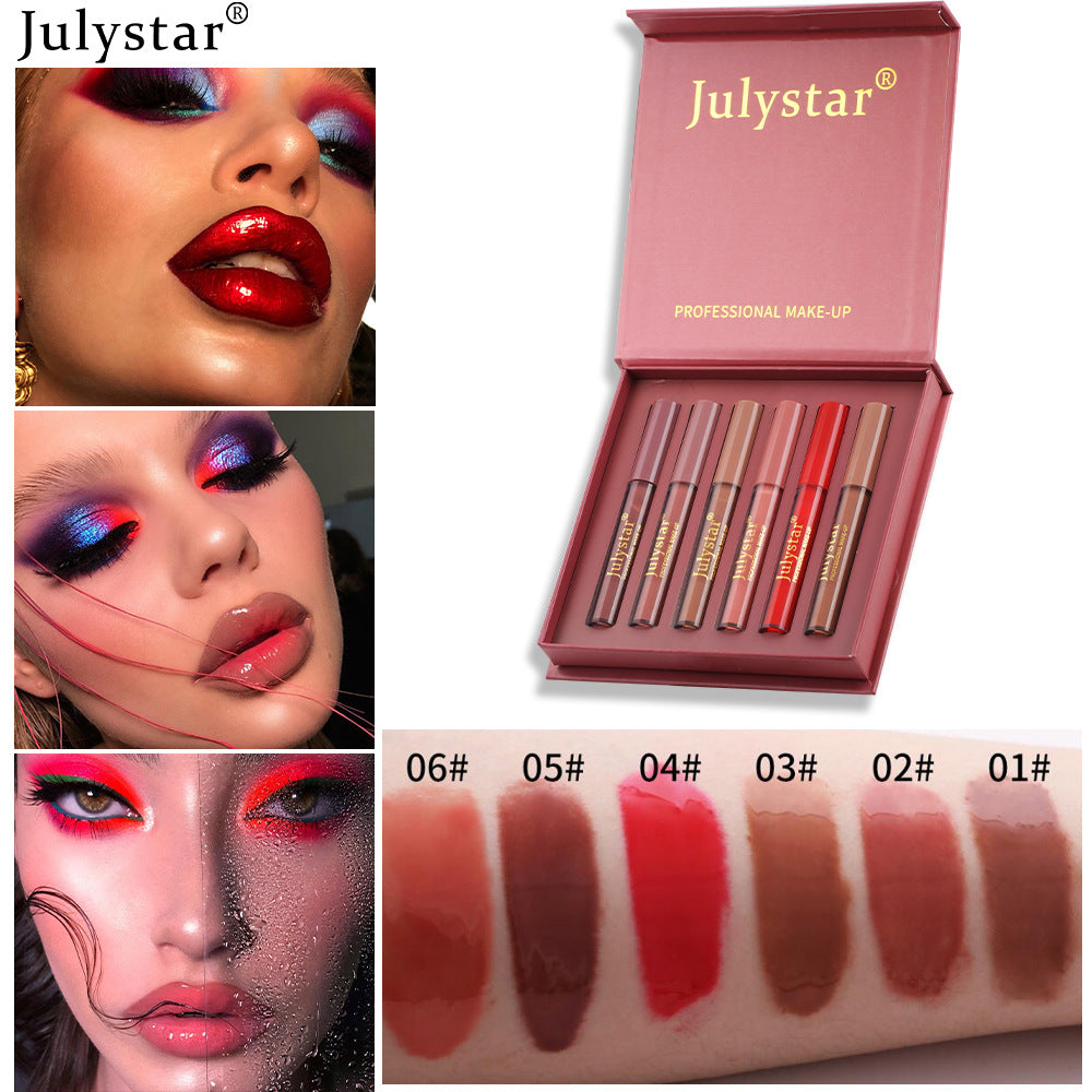 Hydrating Lip Honey Hydrogloss Mirror Lip Cheek Dual Purpose Six piece Set Lip Glaze Labial glaze