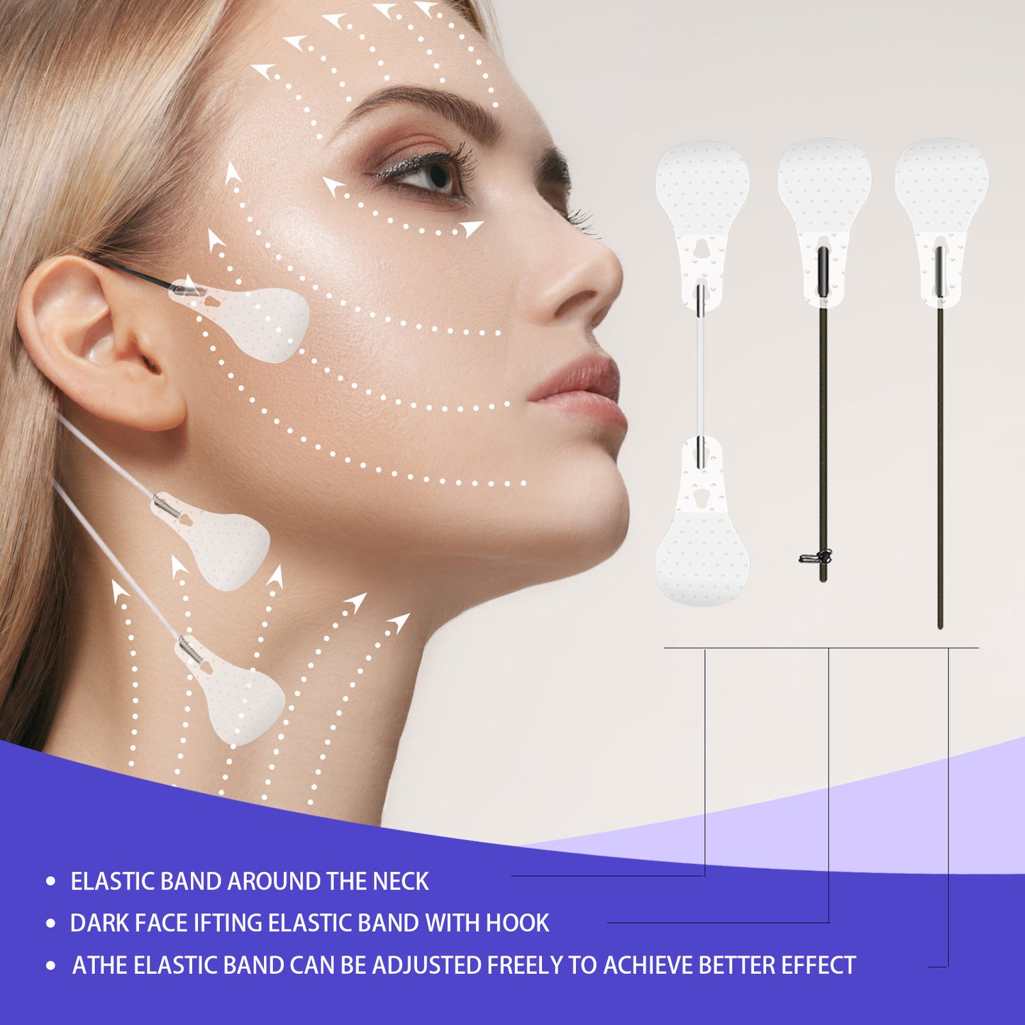 Face Lifting Patch V-Shaped Face Lifting Patch Skin Firming And Thin Chin Muscle Lifting And Swelling Elimination Shaping Patch