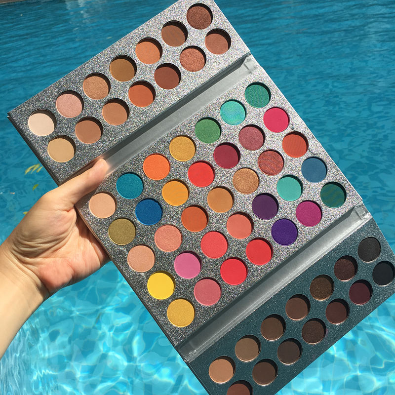 Beauty Glazed New Arrival 63 Color eyeshadow pallete Glitter Makeup Matte Eye shadow make up palette maquillage paleta de sombra