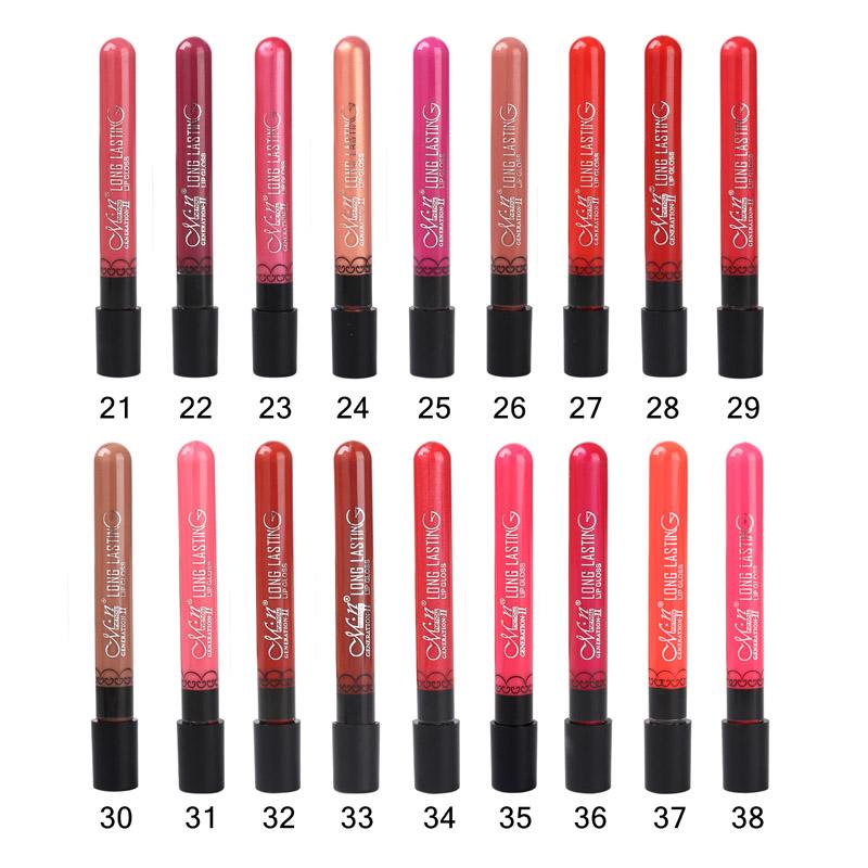 Menow Brand 38Color Lipgloss Matte Long Lasting Moisturizer Sexy Lip 1415