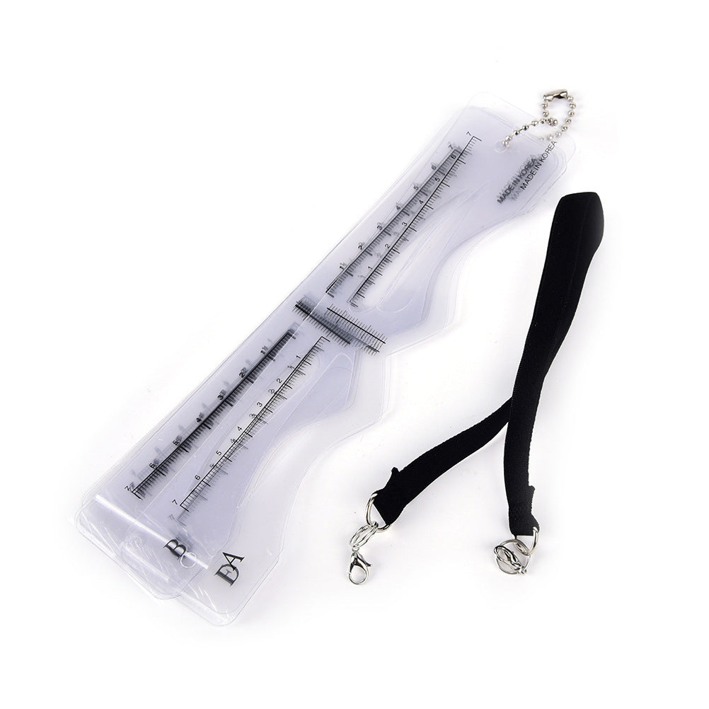 Korean Tattoo Embroidery Eyebrow Card Tattoo Eyebrow Thrush Eyebrow Trimming Embroiderer Novice Auxiliary Tool 12 Eyebrow Template Card