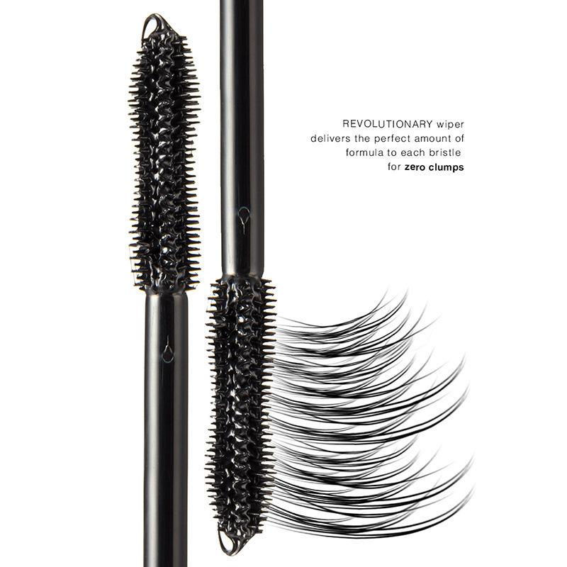 MENOW Cosmetics Black Mascara Waterproof Thick Long Lock Color Lasting Flat Brush Head Mscarasa  M302