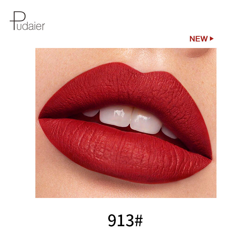 Pudaier 18 Color Mini Capsule Lip Glaze Velvet Fog Color Non-Stick Cup Smooth Matte