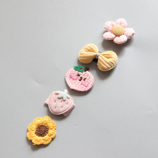 Children's Girls Hair Clip Headwear Crown Korean Little Princess Hair Ornaments Baby Hair Clip Set