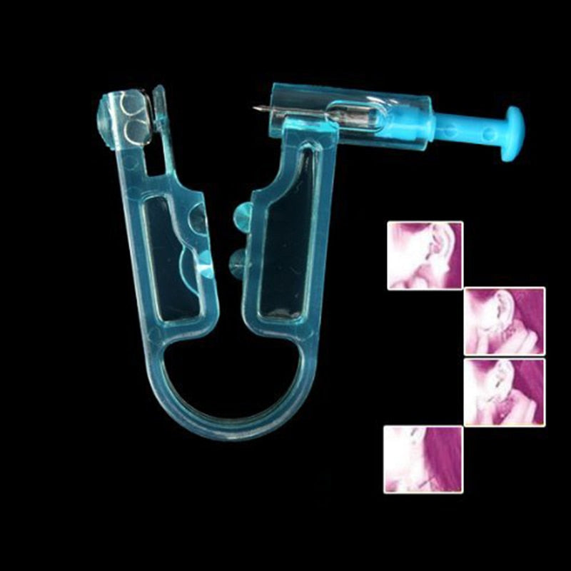 Free 1Pairs Disposable Adult Ear Piercing Gun Painless Health Sanitation Asepsis Ear Piercing Gun Pierce Tools With Ear Stud