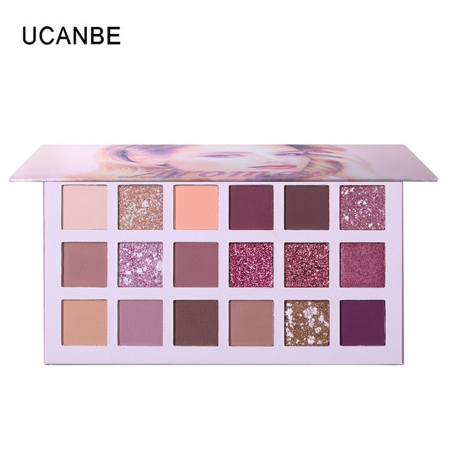 UCANBE Aromas Nude Eye Shadow Palette 18 Color Eyeshadow Shimmer Waterproof Paleta De Sombra Makeup Pallete