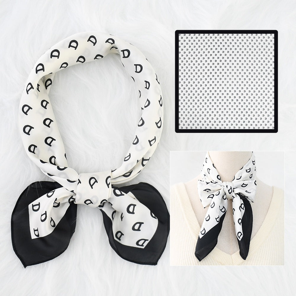 Silk Scarf Women's Sunscreen Beach Imitation Silk Versatile Silk Scarf Neckband