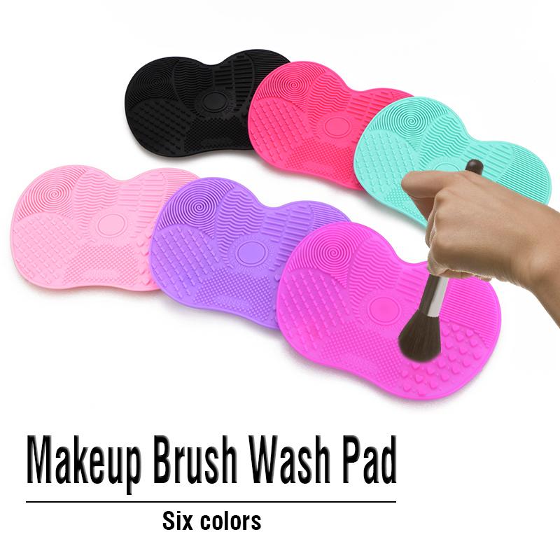 Silicone Brush Cleaner Mat Washing Tools for Cosmetic Make up Eyebrow Brushes Cleaning