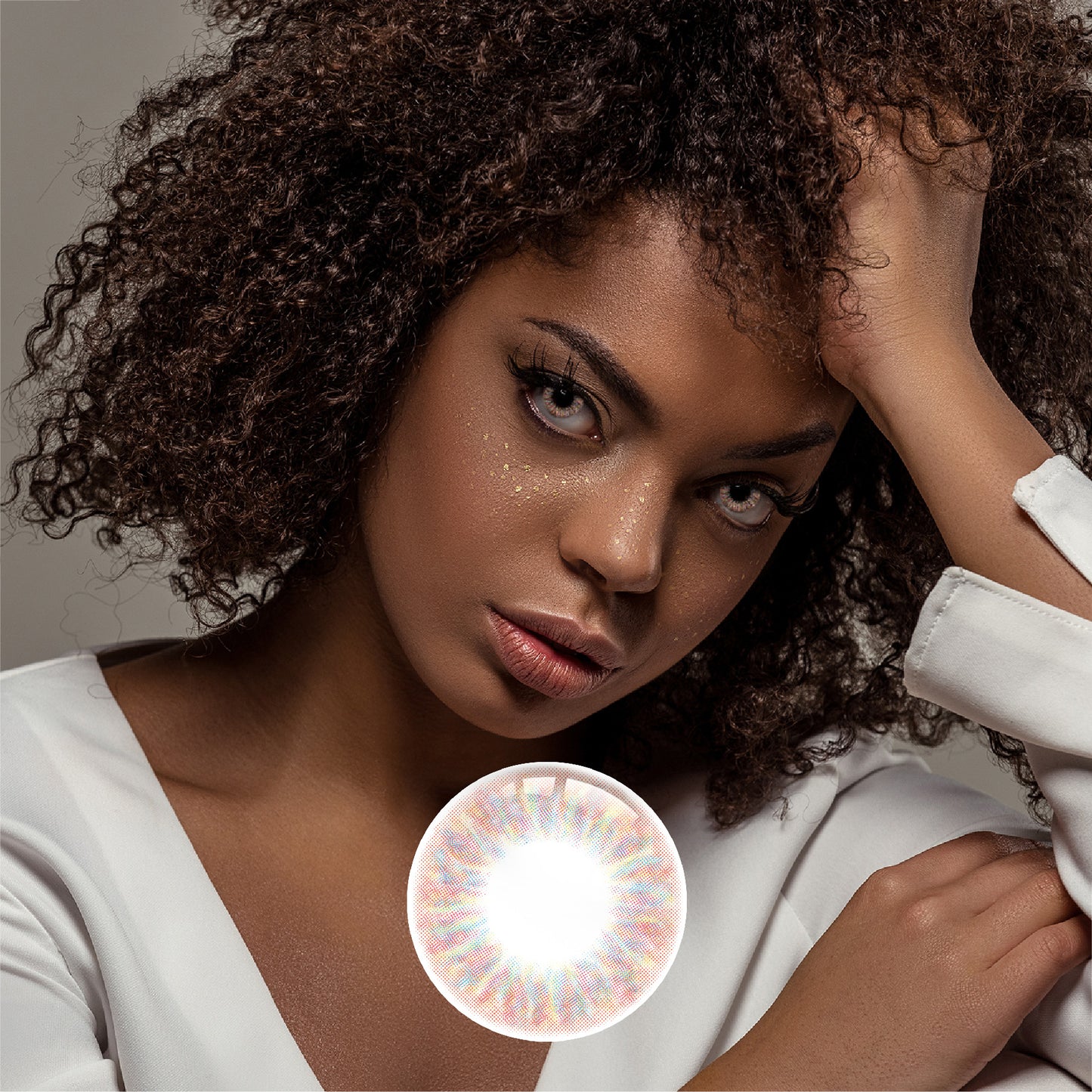 1Pcs FDA Certificate Eyes Beautiful Pupil Colorful Girl Cosplay Contact Lenses CHOCO