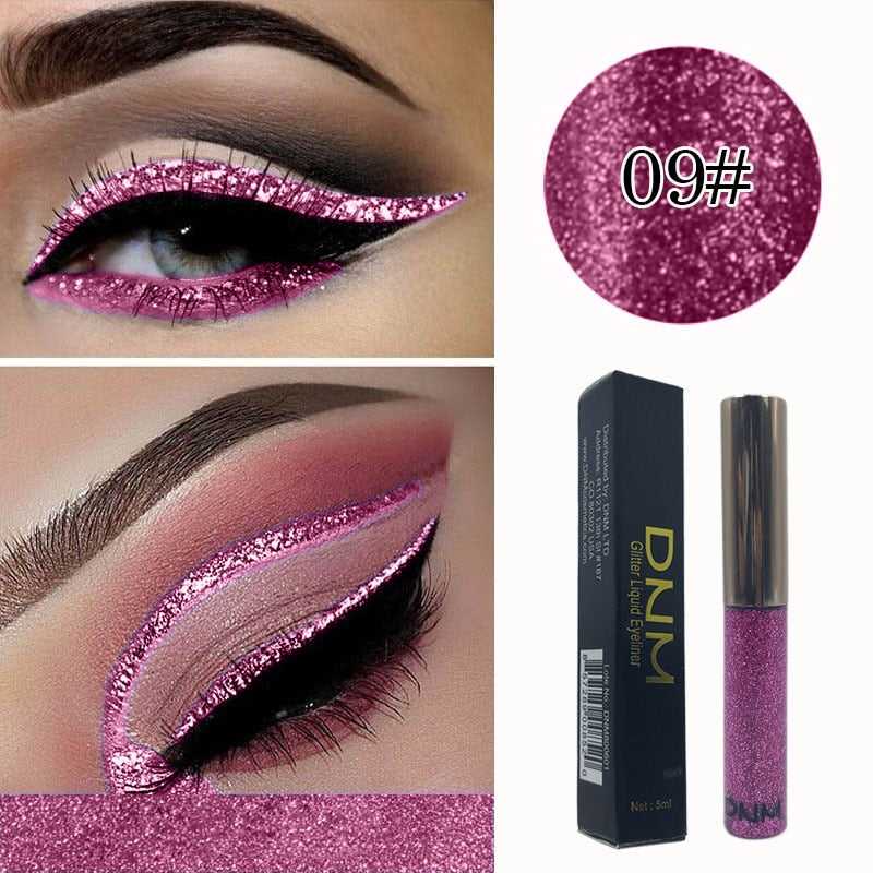 16 Colours Shiny Pearlescent Metallic Eyeliner Eyeshadow Pen Glitter Matte Liquid Eyeliner Waterproof Lasting Maquiagem TSLM1