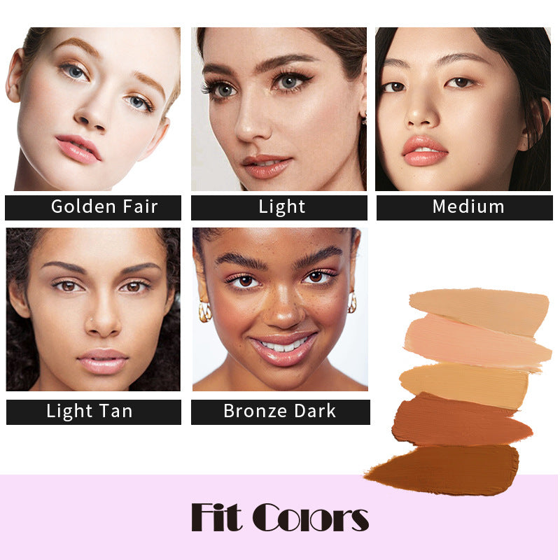 Fit Colors 12 Color Concealer Natural Moisturizing Long Lasting Concealer 3D Concealer