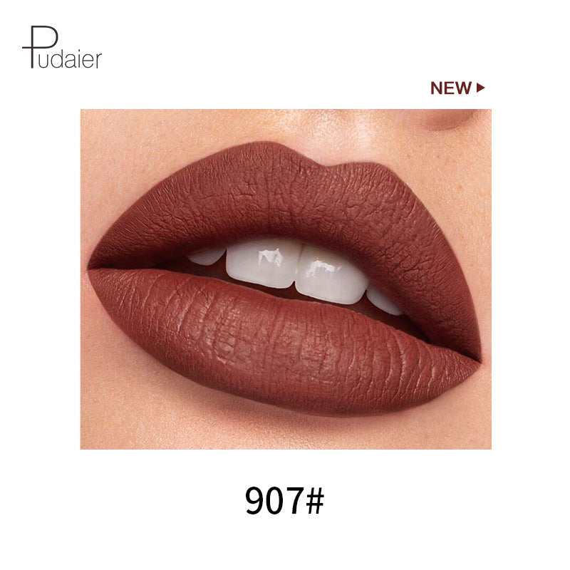 Pudaier 18 Color Mini Capsule Lip Glaze Velvet Fog Color Non-Stick Cup Smooth Matte