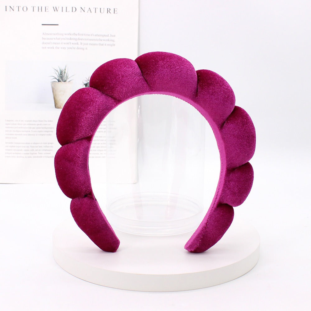 Sponge Fried Dough Twists headband female headdress hair ornament high skull top cloud headband