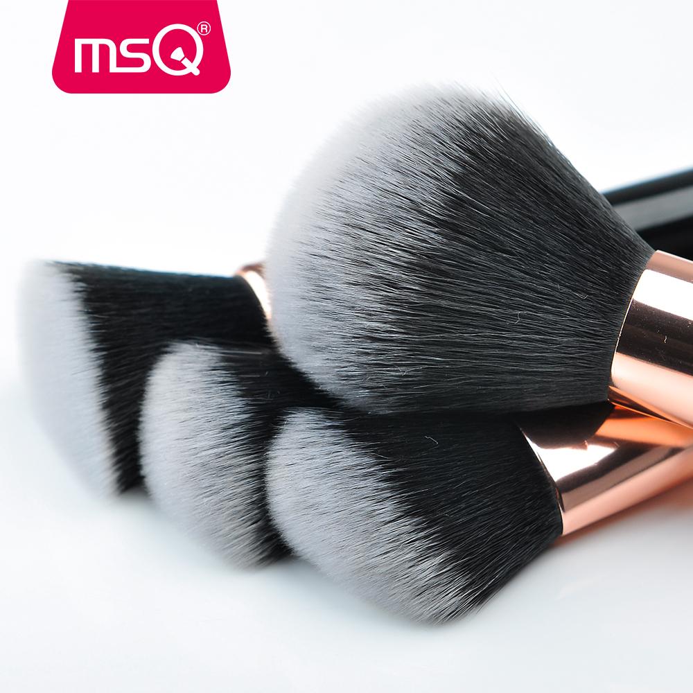 MSQ 10pcs Rose Gold/Balck Professional Makeup Brush Set Powder Foundation Concealer Cheek Shader Make Up Tools