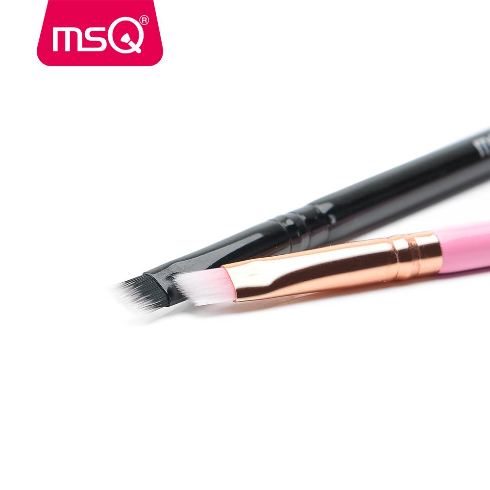 MSQ Makeup Brush Eyeliner Eyebrow Brush Double End Make Up Brushes Beauty Makeup Tool