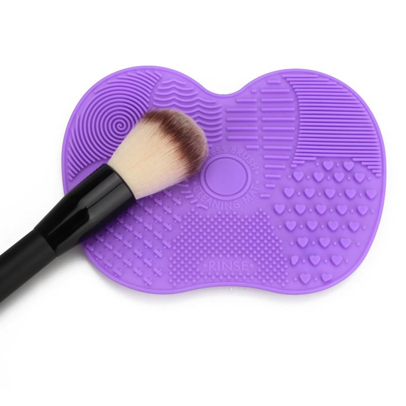 Silicone Brush Cleaner Mat Washing Tools for Cosmetic Make up Eyebrow Brushes Cleaning