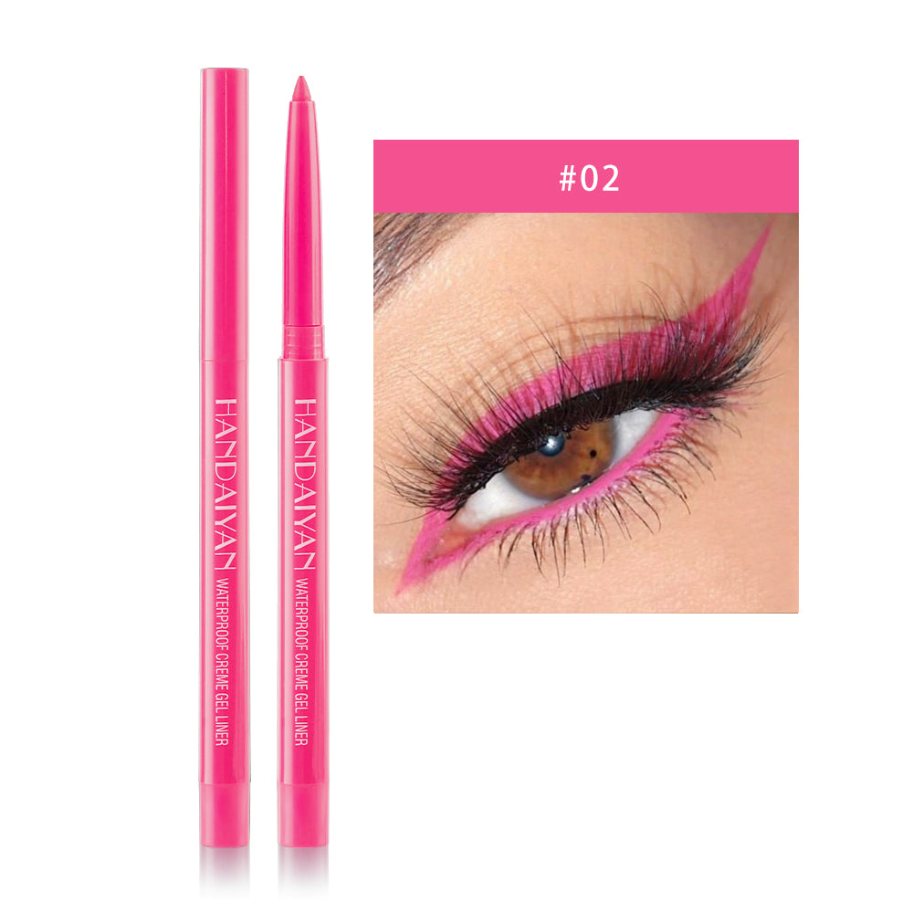 HANDAIYAN 20 Color Pearlescent Matte Waterproof And Difficult To Smudge Eyeliner Pen Rotatable Eye Shadow Eyeliner