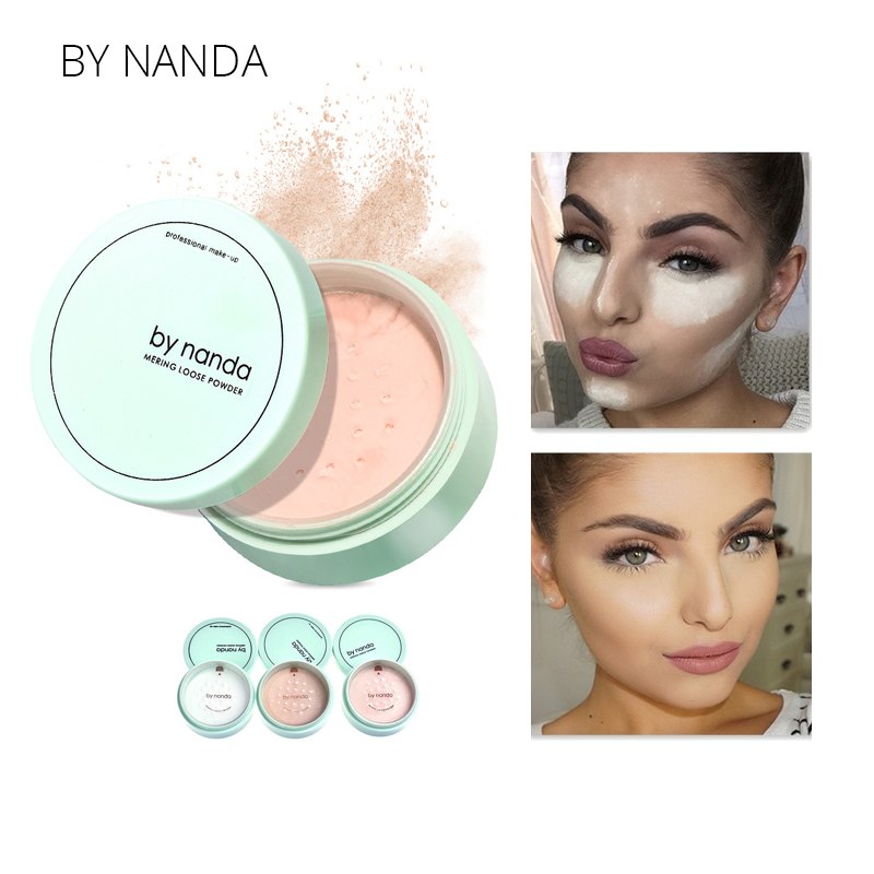 DA NANDA 3 Colore Translucent Pressed Powder Con Soffio Liscia Viso Trucco Prodotti di base Impermeabile Cipria In Polvere