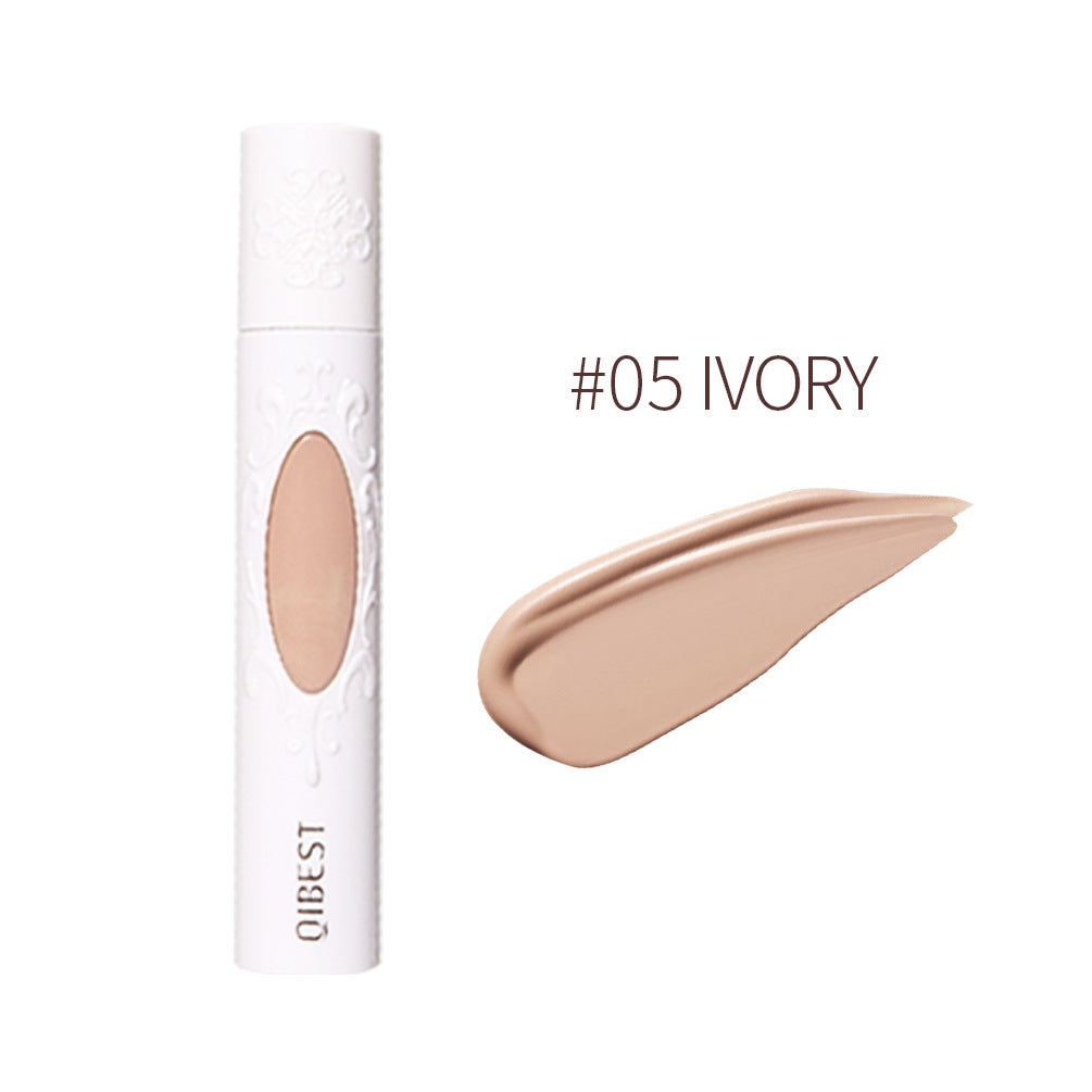 QIBEST Liquid Foundation Long-lasting Concealer Moisturizing Brightening Matte Natural Liquid Foundation Nude Makeup Conditioner