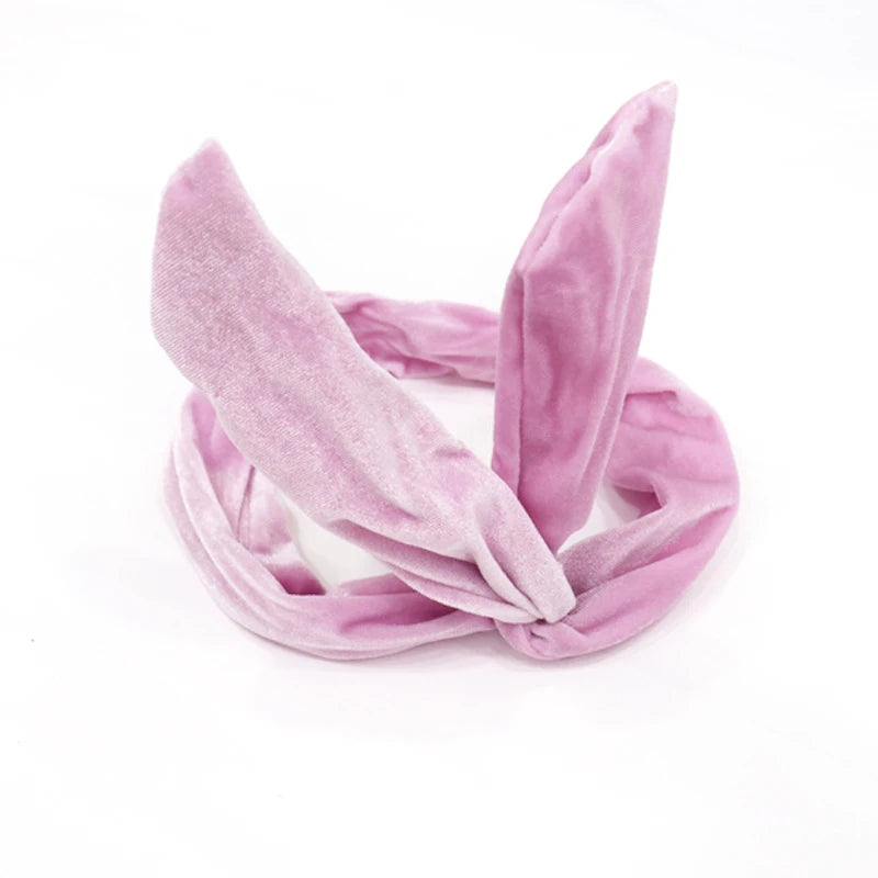 Fabric butterfly knot headband cute rabbit ear headdress headband and headband
