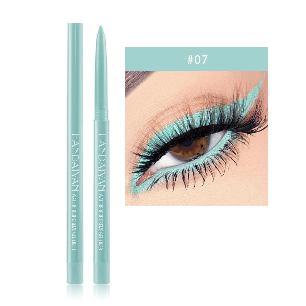 HANDAIYAN 20 Color Pearlescent Matte Waterproof And Difficult To Smudge Eyeliner Pen Rotatable Eye Shadow Eyeliner