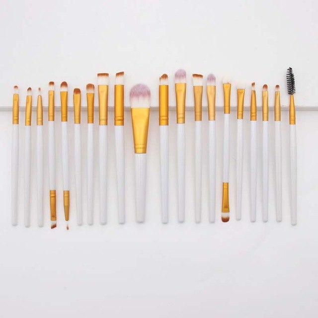 20 eye makeup brushes eyebrow brush foundation brush eye shadow lip brush Silicone Nylon Eye Shadow